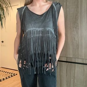 ALL SAINTS | Fringe tank top